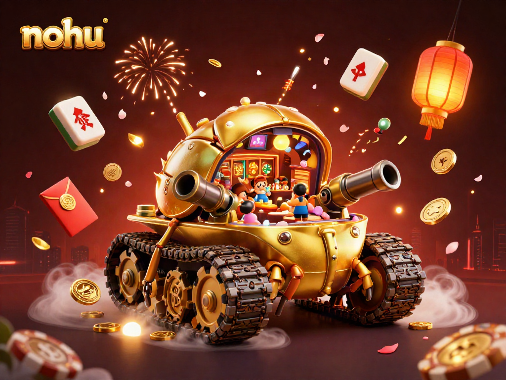 Nohu captures excitement as the golden beetle tank reveals a bustling mini-casino filled with joy.