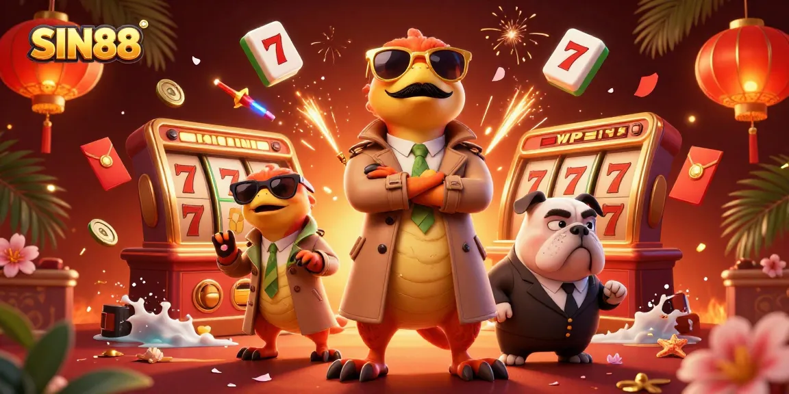 Join SIN88's thrilling entry into a VIP casino lounge with raptors in disguise, action-packed scene full of excitement.