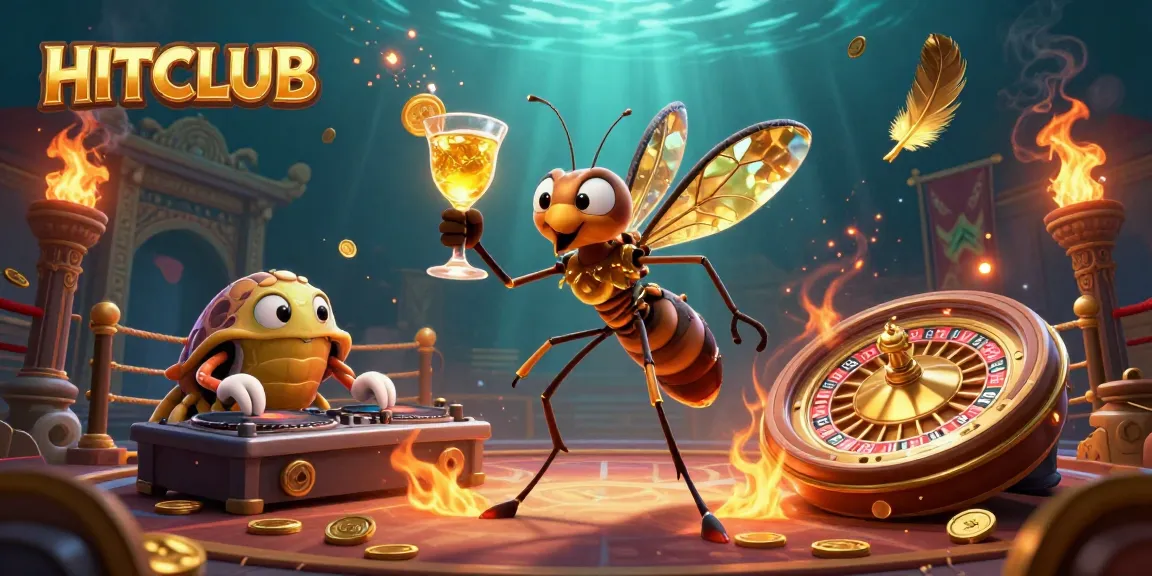 Experience HITCLUB’s vibrant casino atmosphere with animated characters and dynamic game elements.